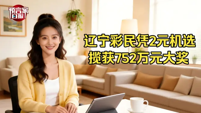 辽宁彩民凭2元机选揽获752万元大奖！