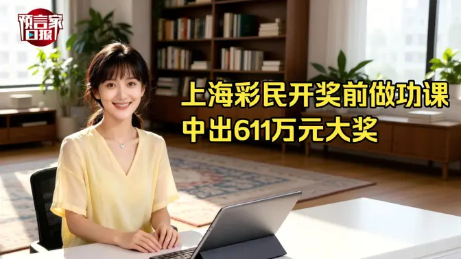 上海彩民开奖前做功课中出611万元大奖