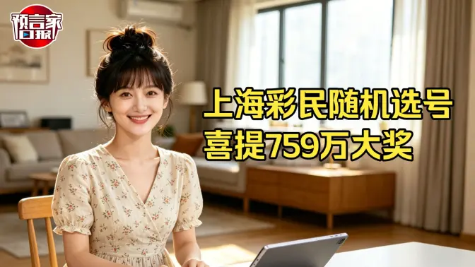 上海彩民随机选号喜提759万大奖